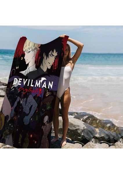 Anime Şeytanman Crybaby Mikrofiber Battaniye Hızlı Kurutma Plaj Havlusu Büyük Boyutlu Baskı Süper Emici Havuzlu Battaniye Z3/beden Pamuk 30X30CM (Yurt Dışından)