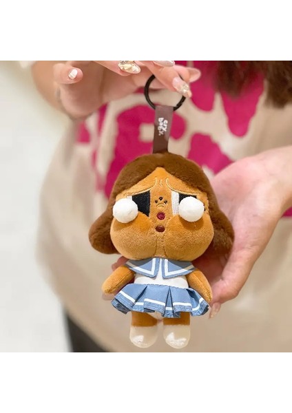 Yeni 12/16CM Crybaby × Uçan Küçük Polis Peluş Peluş Ana Zincir Bebek Karikatür Peluş Peluş Kolye Sırt Çantası Dekoru Si F (Yurt Dışından)