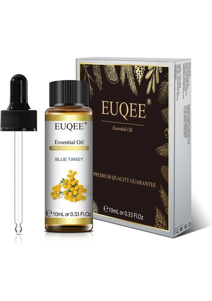 Euqee 10ML Saf Doğal Esansiyel Yağ Mavisi Tansy Kakule Kireç Palo Santo Hanım Kabuk Yağdolu Aroma Oilcolor: Tatlı Turuncu/net Içindekiler: 10ML (Yurt Dışından)