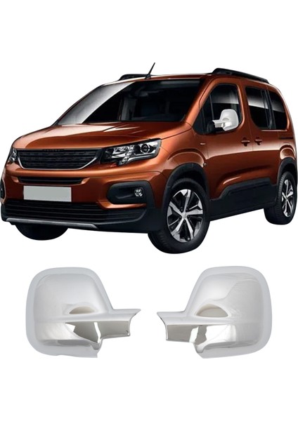 Peugeot Rifter Uyumlu 2019 ve Üzeri Ayna Kapağı 2 Parça Abs Krom Kaplama fiyatları