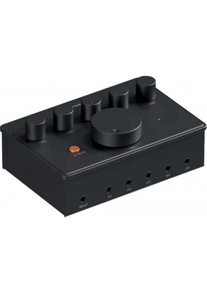 PH05 Kulaklık Amplifikatörü, Dağıtıcı, 5 Kanal, Mini Hifi Kulaklık Amplifikatörü, Müzik Stüdyosu Mikseri, Ses Paylaşımı, Podcast Monitör, 16-300 Ohm Yüksek Empedanslı Iem, 12 V Güç Kaynağı