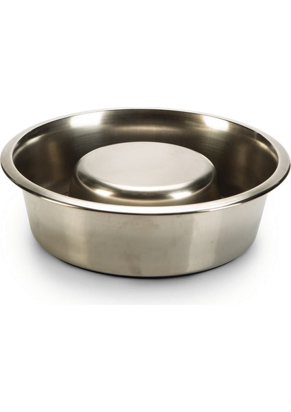 Köpek Yavaş Besleme Mama Kabı, Paslanmaz Çelik, 20 cm