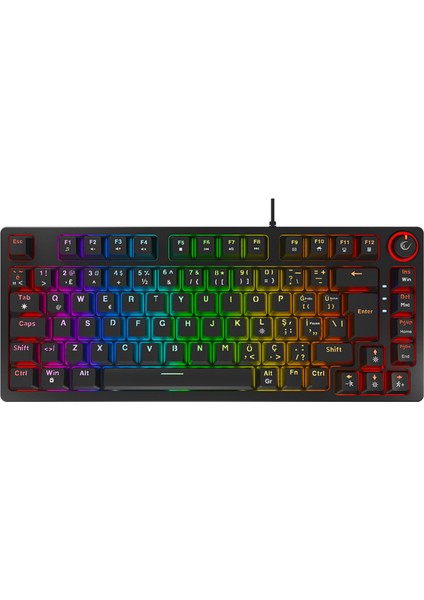 Enıgma Rgb Aydınlatmalı Red Switch Tam 1800 Kompakt Dizilim Gaming Mekanik Oyuncu Klavyesi