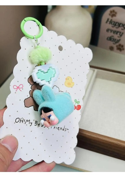 Yeni Crybaby Keychain Karikatür Yaratıcı Üç Boyutlu Bebek Öğrencileri Okul Çantası Kolye Araba Anahtar Zinciri Kadınlar ve Erkekler Eğilim I H (Yurt Dışından)