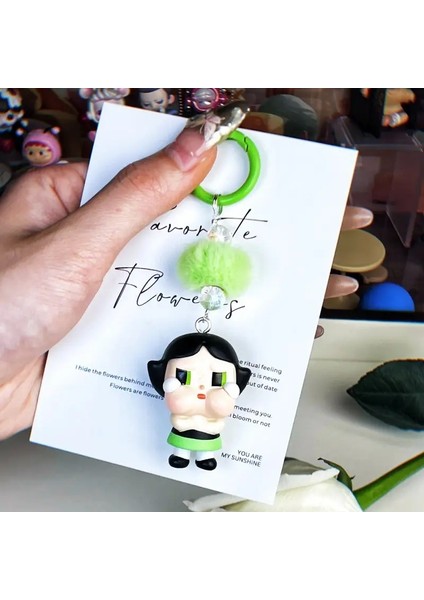 Mini Kawaii Crybaby Anahtar Zinciri Karikatür Yaratıcı Üç Boyutlu Bebek Öğrencileri Çanta Kolye Araba Anahtar Zinciri Kadınlar ve Erkekler Rengi 4 (Yurt Dışından)
