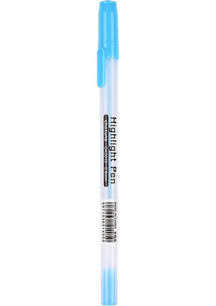0.8mm Renkli Vurgulayıcı Çizim Eskiz Boyama Floresan Kalem Tebrik Kartları Dergi Işaretçisi Sanat Kırtasiye Malzemeleri Renk: Mavi (Yurt Dışından)
