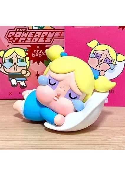 Crybaby x Power Girls Blossom Bubbles Buttercup Figür Pvc Model Heykel Bebek Oyuncak Koleksiyonu Dekorasyon Doğum Günü Si Onay Stili (Yurt Dışından)