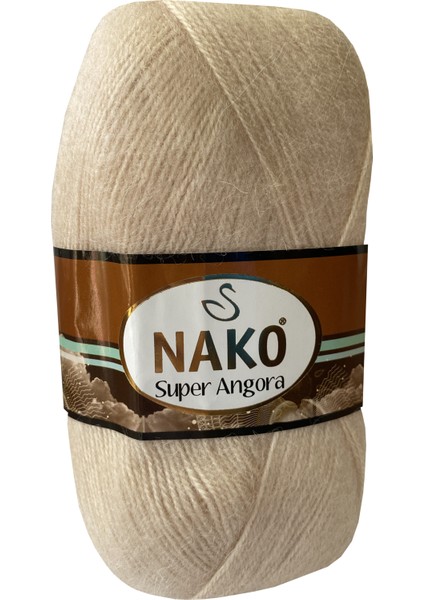 Super Angora 2250 Açık Bej (5 Adet) Örgü Ipi