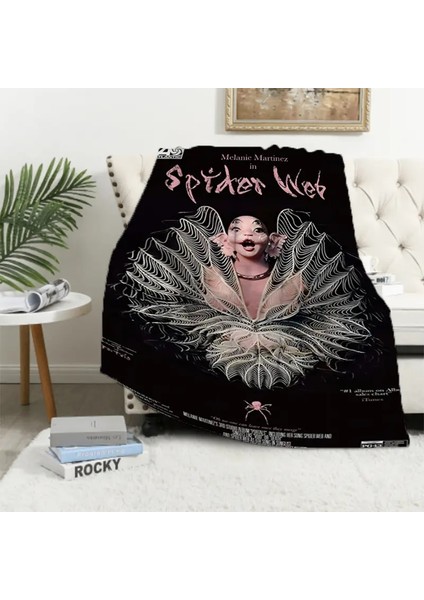 Nie Martinez Singer Crybaby Müzik Albümü Battaniye Yatak Battaniyeleri Atar Mikrofiber Yatak Kral Kapak Diz Kanepe Dekoratif Renk: S3507/BOYUT: 75X100CM (Yurt Dışından)