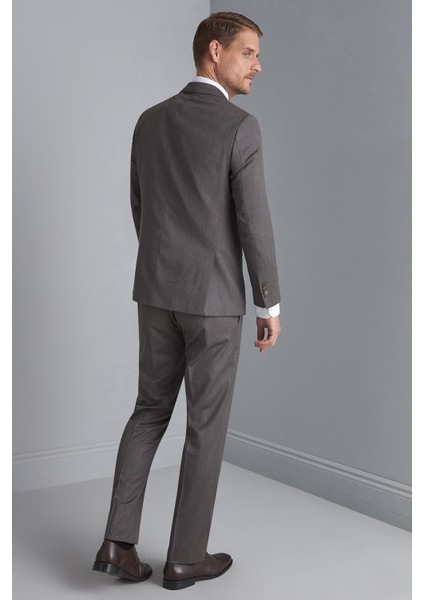 Erkek Kahve Barı (4 Drop) / Geniş Kalıp Mono Yaka Takım Elbise modelleri