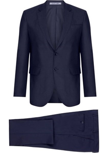Erkek Lacivert Regularfit / Rahat Kalıp Takım Elbise