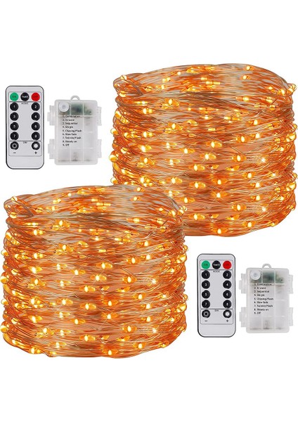 Peri Dize Işıklar 10 M 100 LED Dize Işıklar Uzaktan Kumanda Zamanlayıcı Pırıltı Dize Işıklar 8 Mod Ateşböceği Işıkları Dekor (Yurt Dışından)