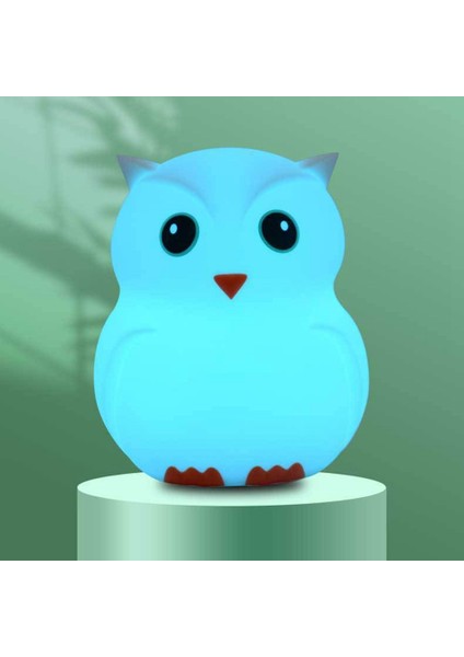 Çocuklar Gece Lambası Sevimli Baykuş Renk Değiştirme LED Hayvan Silikon Işık Uzaktan USB Ücretli Gece Lambaları Çocuklar Için (Yurt Dışından) modelleri