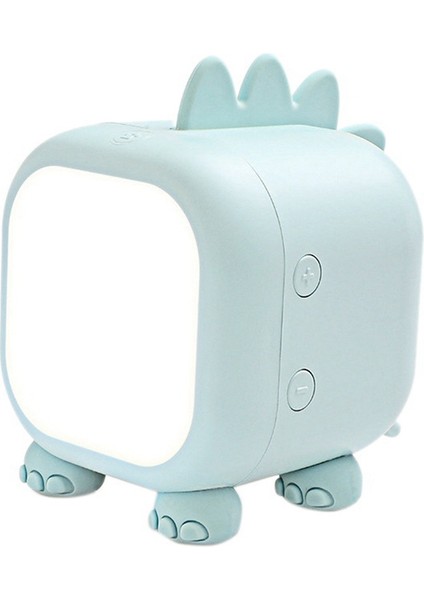 Iskandinav LED Dinozor Gece Lambası Çocuk Odası Başucu Uyku Lambası Nightlight USB Şarj Sevimli Gece Lambası (Mavi) (Yurt Dışından)