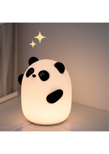 Panda Gece Lambası, Sevimli Sıkılabilir Kısılabilir Dokunmatik Hayvan Lambası, 3 Seviyeli LED Gıda Sınıfı Silikon Işık Yatak Odası Dekoru Için (Yurt Dışından) fırsatları