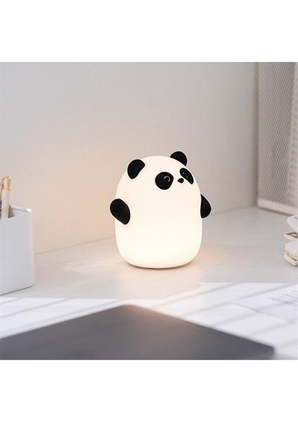 Panda Gece Lambası, Sevimli Sıkılabilir Kısılabilir Dokunmatik Hayvan Lambası, 3 Seviyeli LED Gıda Sınıfı Silikon Işık Yatak Odası Dekoru Için (Yurt Dışından) indirimleri