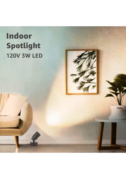 2 Paket LED Spot Işık Iç Mekan, 3W Yukarı Işık Iç Mekan Zemin Spot Işığı, 3000K Uplight Iç Mekan Vurgulu Aydınlatma Abd Tak (Yurt Dışından) fırsatları