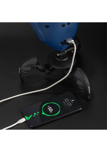 LED Yıldız Projeksiyon Lambası Projektör Etkileşimli Atmosfer Gece Lambası Uzay Adamı Yatak Odası Masaüstü Dekor Çocuk Hediye Mavi (Yurt Dışından) fırsatları