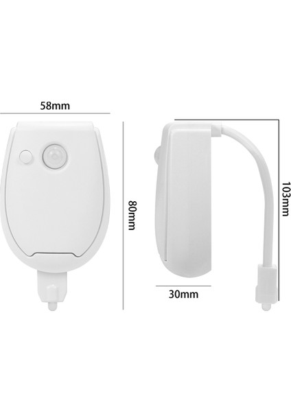 Sensörlü Klozet Kapağı Gece Lambası Tuvalet Lambası Klozet LED Lamba Wc Tuvalet Lambası Için Su Geçirmez Arka Işık (Yurt Dışından) fiyatları