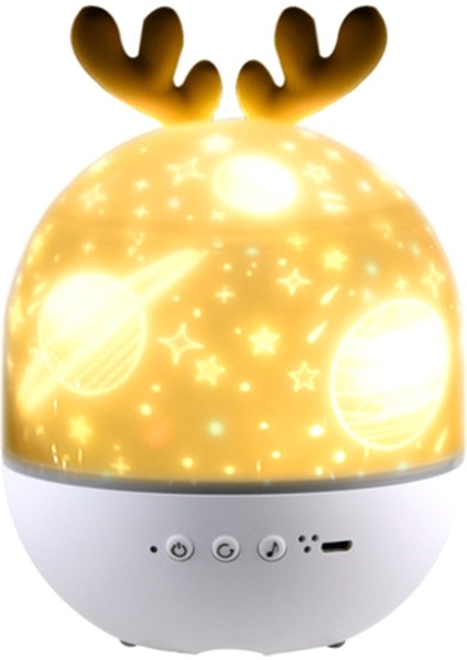 Bt Hoparlör ile Müzik Projektör Gece Lambası Ücretli Evren Yıldızlı Gökyüzü Döndür LED Lamba Renkli Yanıp Sönen Yıldız (Yurt Dışından)