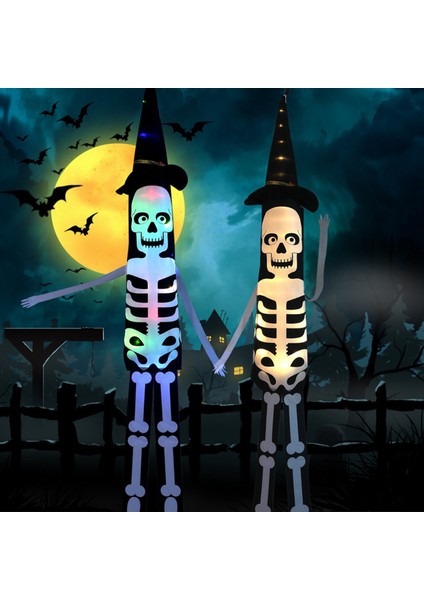 LED Cadılar Bayramı Dekorasyon Yanıp Sönen Işık Asılı Kafatası Korku Kabak Yarasa Ev Bahçe Perili Ev Cadılar Bayramı Sıcak Işık (Yurt Dışından) fiyatları