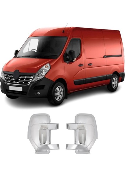 Renault Master Uyumlu 2011 ve Üzeri Ayna Kapağı 2 Parça Abs Krom Kaplama
