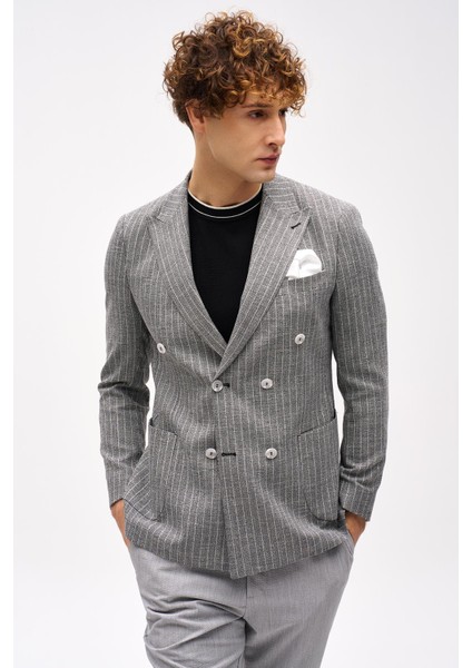 Erkek Siyah Slim Fit / Dar Kalıp Geniş Kırlangıç Ceket indirimleri