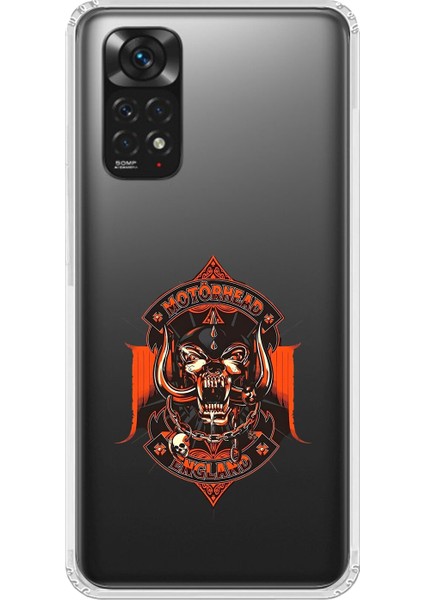 Xiaomi Redmi Note 11 Uyumlu Şeffaf Kılıf Motörhead Tasarımlı
