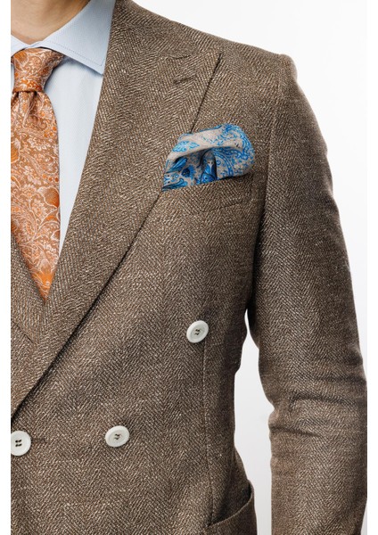 Erkek Kahve Slim Fit / Dar Kalıp Geniş Kırlangıç Ceket fiyatları