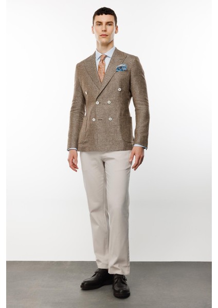 Erkek Kahve Slim Fit / Dar Kalıp Geniş Kırlangıç Ceket fırsatları