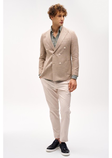 Erkek Bej Slim Fit / Dar Kalıp Geniş Kırlangıç Ceket indirimleri