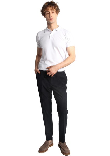 Erkek Lacivert Dynamic Fit Pantolon