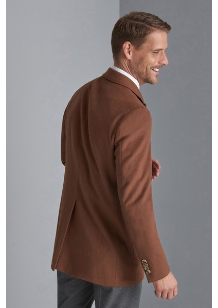 Erkek Kiremit Regularfit / Rahat Kalıp Kruvaze Kaban modelleri