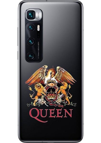 Xiaomi Mi 10 Pro Uyumlu Şeffaf Kılıf Queen Tasarımlı