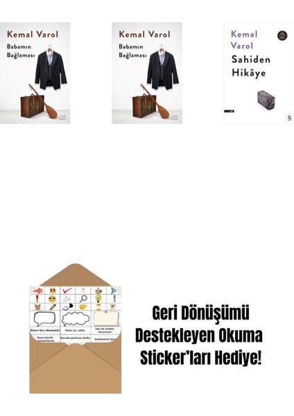 Babamın Bağlaması (Ciltli) + Babamın Bağlaması + Sahiden Hikâye + Okuma Sticker'ları
