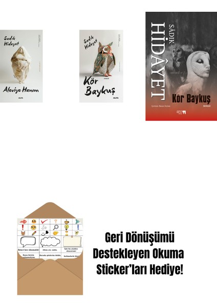 Aleviye Hanım + Kör Baykuş + Kör Baykuş + Okuma Sticker'ları