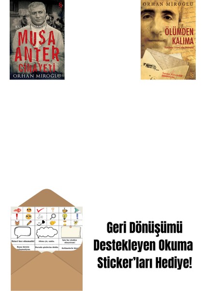 Musa Anter Cinayeti + Ölümden Kalıma + Okuma Sticker'ları