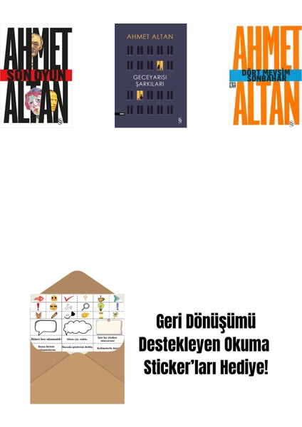 Son Oyun + Geceyarısı Şarkıları + Dört Mevsim Sonbahar/tehlikeli Masallar (Cep Boy) + Okuma Sticker'ları
