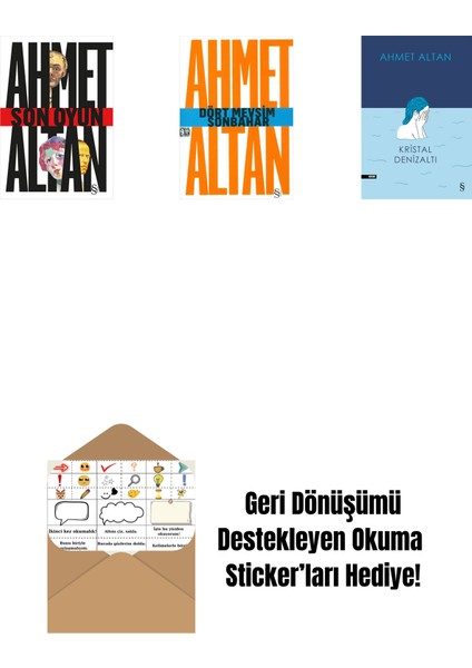 Son Oyun + Dört Mevsim Sonbahar/tehlikeli Masallar (Cep Boy) + Kristal Denizaltı + Okuma Sticker'ları