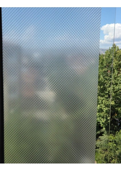 Cam Filmi Kaplama Statik Folyo Buzlu Desenli Duşa Kabin Pencere Ofis Dekorasyon