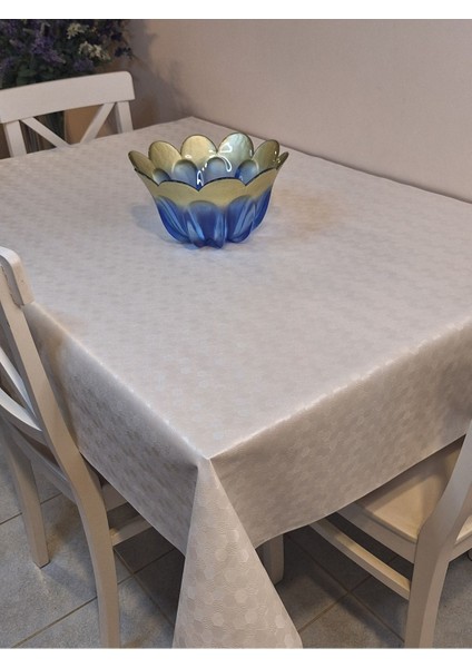Elyaflı Pvc Muşamba - Desenli Silinebilir Masa Örtüsü ( Beyaz) fiyatları