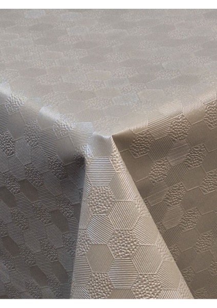 Elyaflı Pvc Muşamba - Desenli Silinebilir Masa Örtüsü ( Beyaz)