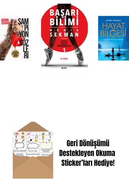 Şampiyon Sözleri + Başarı Bilimi + Hayat Bilgesi 2 + Okuma Sticker'ları