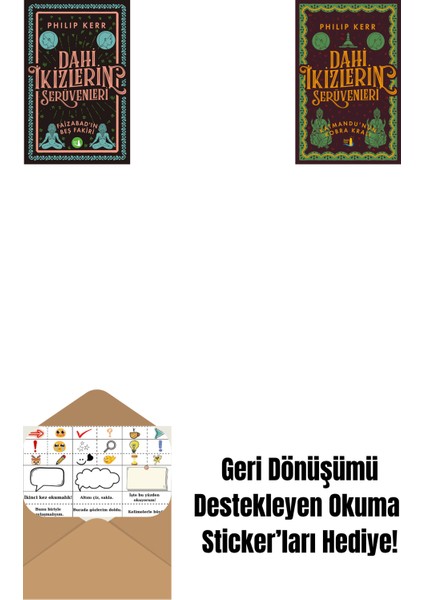 Dahi Ikizlerin Serüvenleri - Faizabad'ın Beş Fakiri + Dahi Ikizlerin Serüvenleri - Katmandu'nun Kobra Kralı + Okuma Sticker'ları
