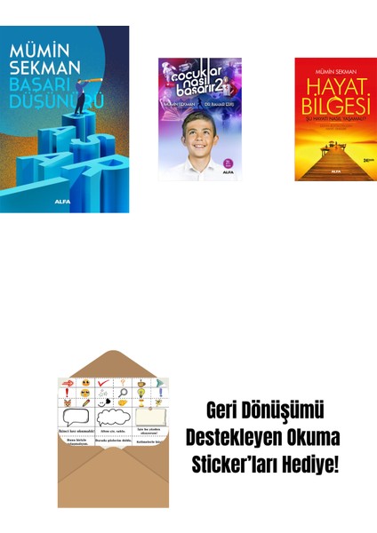 Başarı Düşünürü + Çocuklar Nasıl Başarır 2 + Hayat Bilgesi + Okuma Sticker'ları
