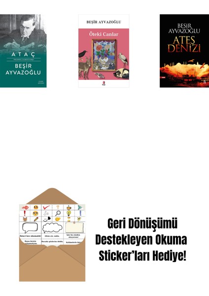 Ataç (Ciltli) + Öteki Canlar + Ateş Denizi + Okuma Sticker'ları