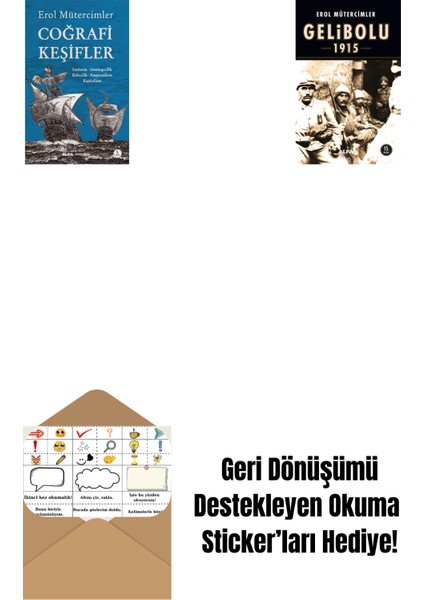 Coğrafi Keşifler + Gelibolu 1915 + Okuma Sticker'ları