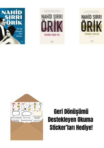 Her Şey Bitmeden, Gece Olmadan + Tersine Giden Yol + Istanbul Yazıları + Okuma Sticker'ları