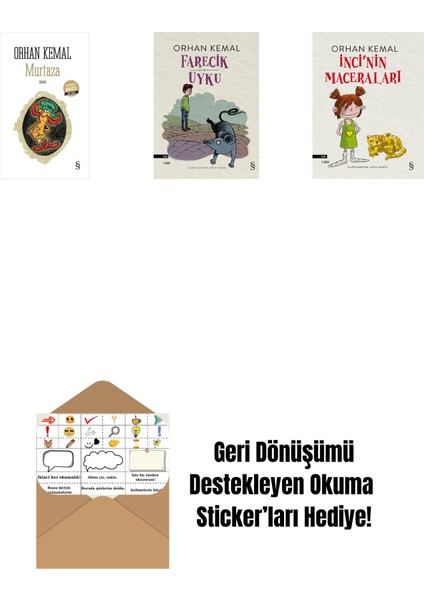 Murtaza (Midi Boy) + Farecik Uyku + Inci'nin Maceraları + Okuma Sticker'ları
