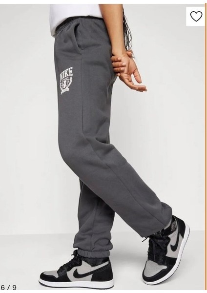 Sportswear Fleece Varsity Gri Kadın Eşofman Altı modelleri